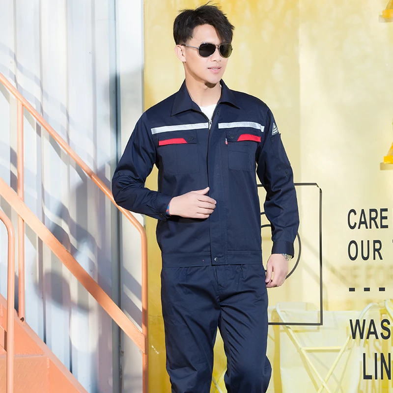 long-sleeved best selling safety antistatic workwear custom work clothes motorcycle mechanic electrical overall uniform
