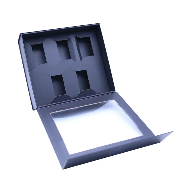 Gift Box Clear Foldable Magnetic With Window Packaging Boxes With Clear pvc Windows Mistery Gift Custom Paper Box