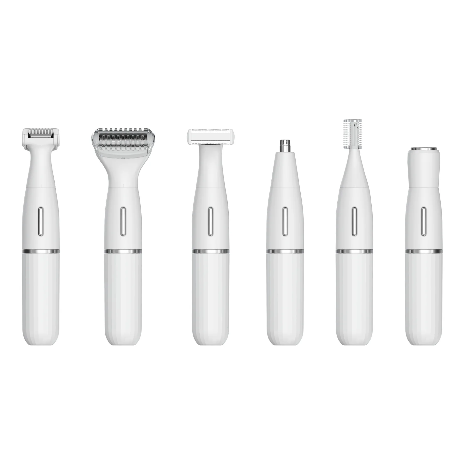 2024 Best Lady Facial Hair Shaver Waterproof 6 in 1 Electric Multi-function Rechargeable USB Painless Lady Hair Shaver