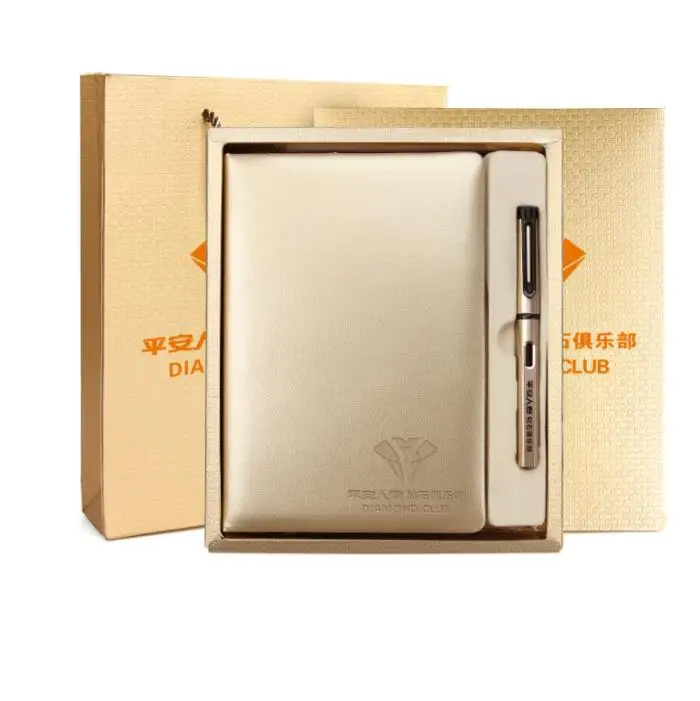 2 in 1 Corporate Christmas Gift Set for Women,  Notebook Pen Promotional Business Gift Set