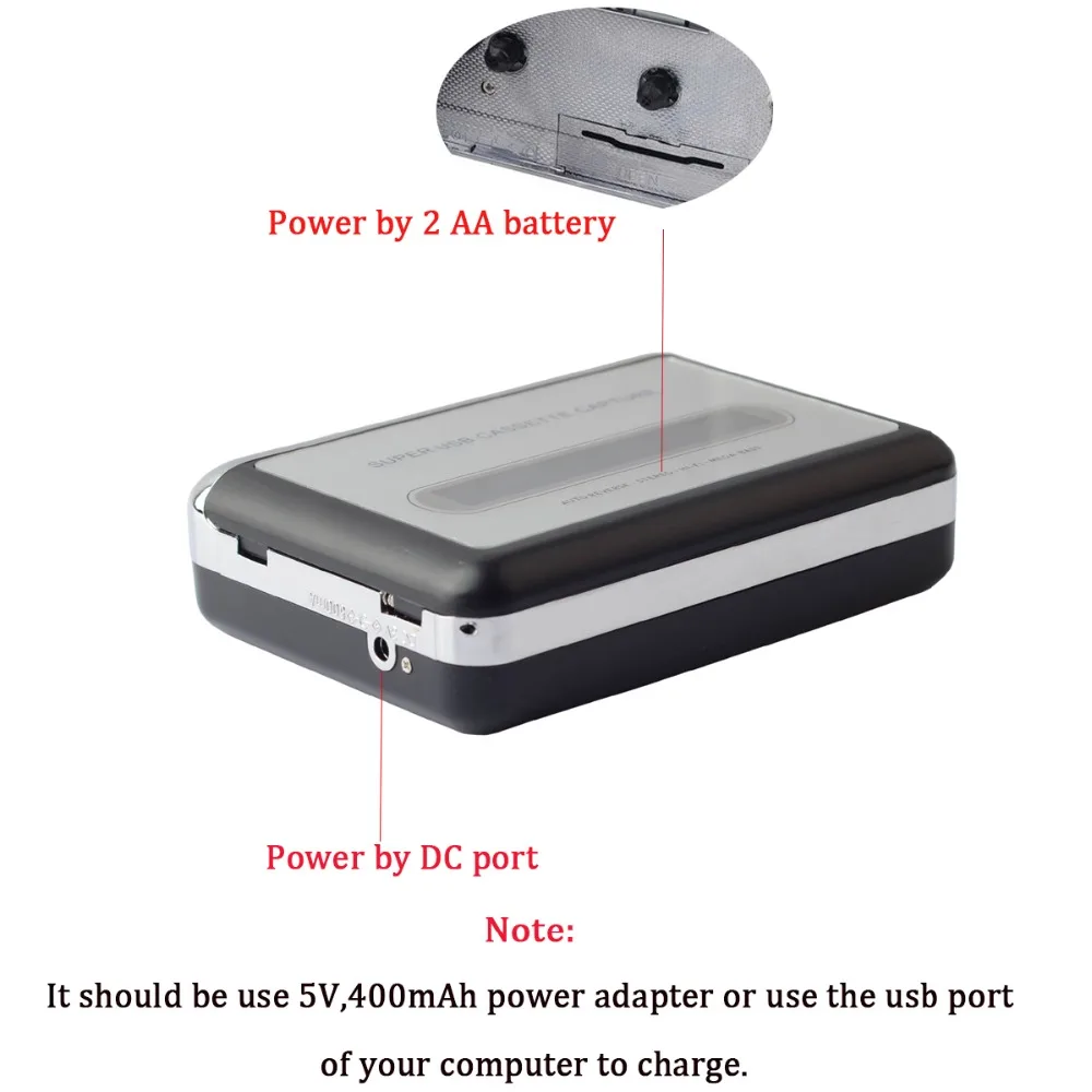  USB-преобразователь кассеты в MP3 записывающее устройство музыкальный проигрыватель