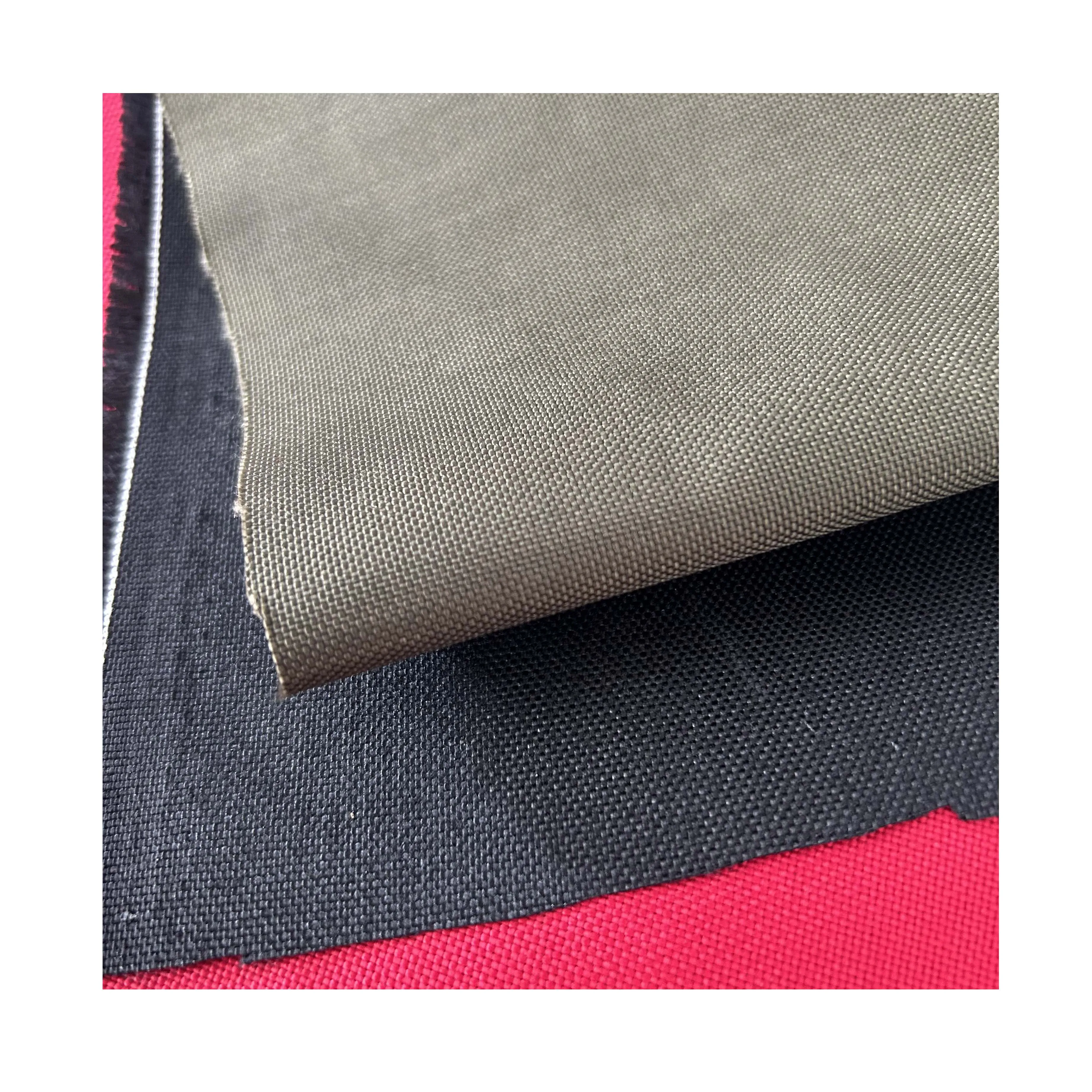 1000d 1050d nylon cordura fabric green color for backpack tent tear resistant waterproof fabric manufacture 300gsm pu coated