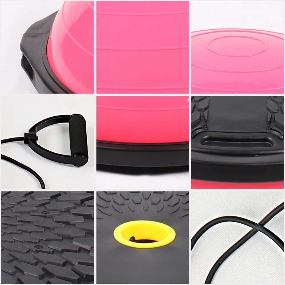 Tking High Quality Customized 58cm Explosion Proof Thickened Fitness Half Pilates Balance Bosuing Yoga Ball Bosus Ball