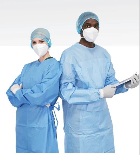 Factory Direct Supply Surgical Gown AAMI Level 3 Standard SMS Surgical Gown Size XXL