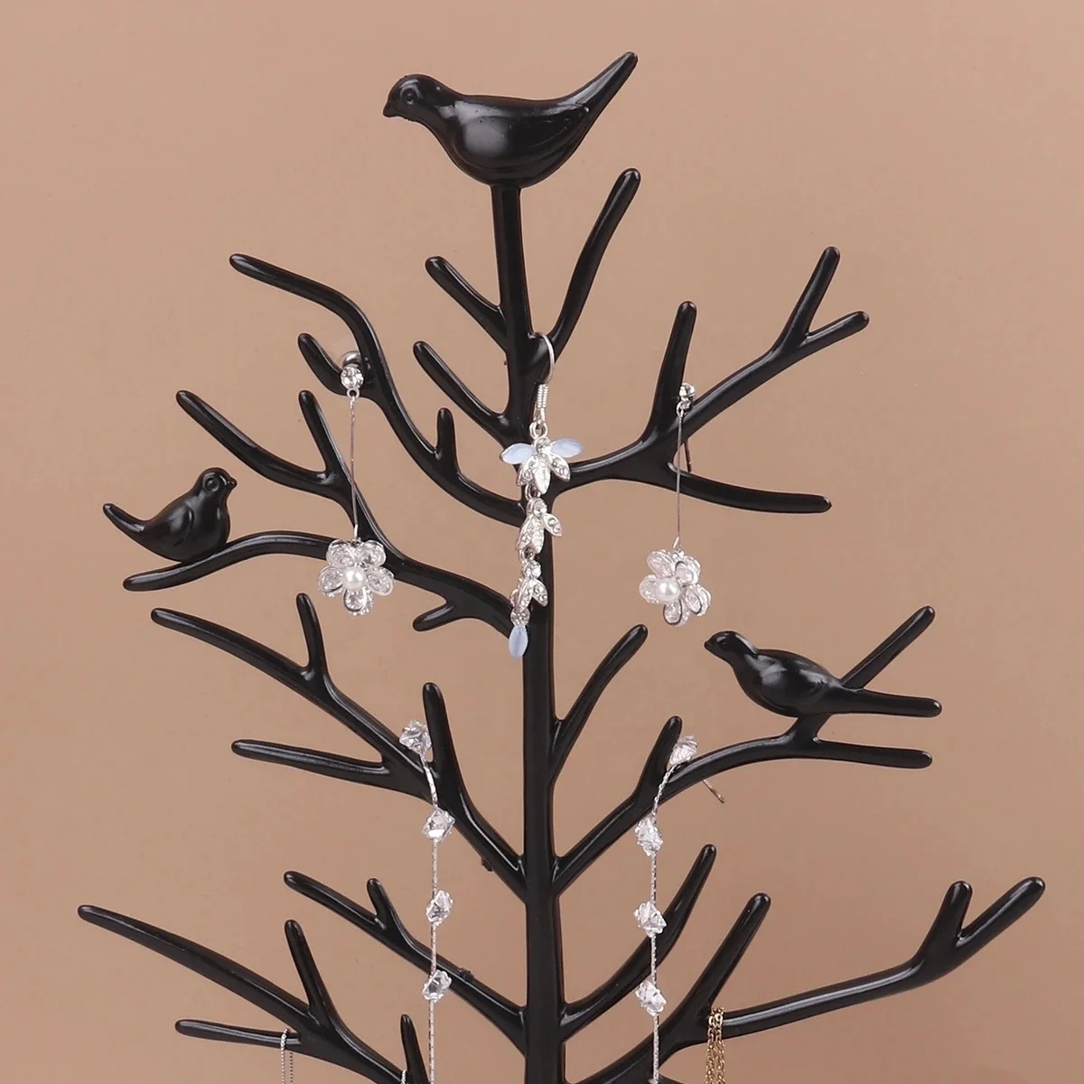 wholesale Jewelry Display Stand Tree shape Storage Racks Earrings Necklaces Rings Jewelry  Desktop metal Organizer Holder