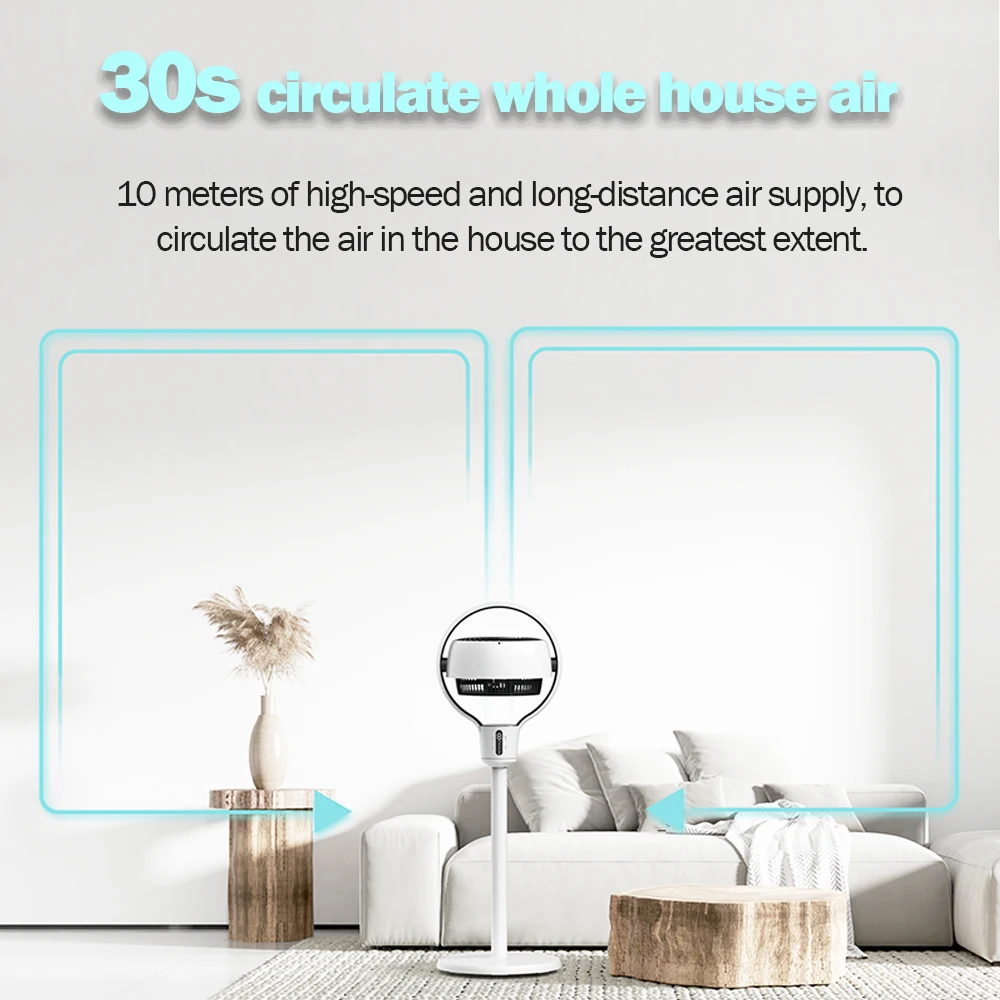 New trend manufacturer four season 8 inch dc slim body for room air circulator