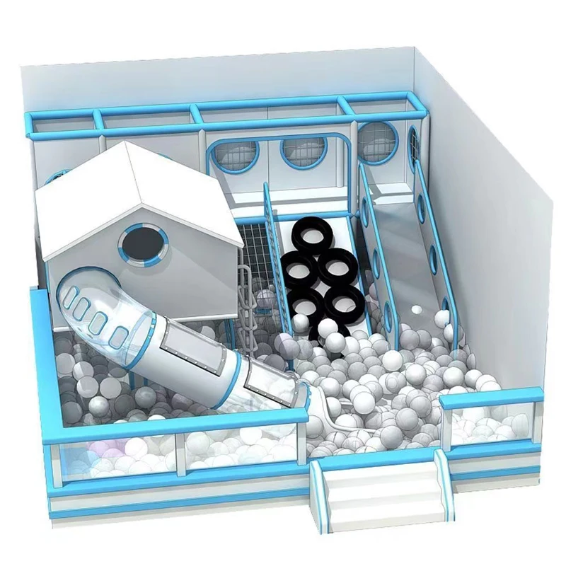 Kids Indoor Playground Equipment Soft Play Baby Room Sand Pool Slide Indoor Playground Equipment for Sell