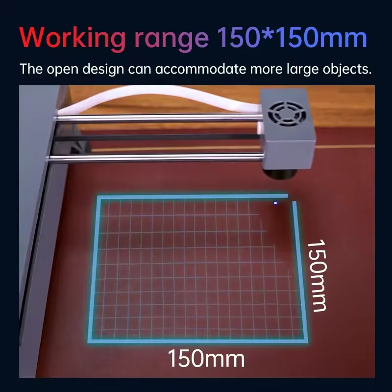 Laser Engraving Machine APP Control 5W Home-Use DIY Laser Engraver Small Portable Mini Logo Mark Printer Wood Cutter