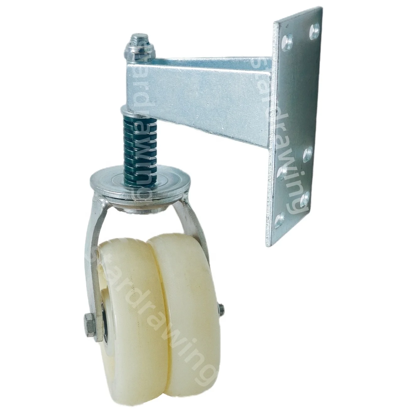 SS 150mm Gate Supporting Wheel Shock Absorbing Garage Door Wheel Castor