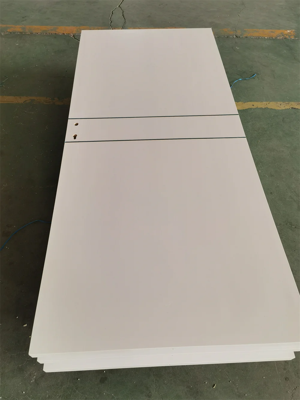 Professional Factory Custom Moulded WPC Laminated Door Waterproof WPC Doors With Metal Strip For Hotel