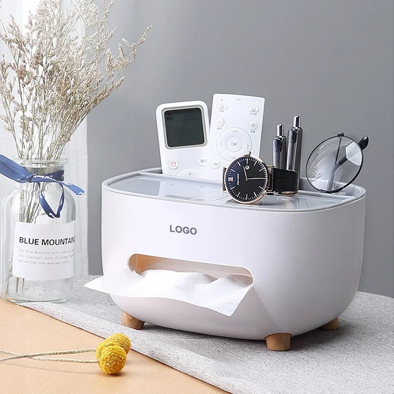 Factory Napkin Holder Household Living Room Dining Room Creative Lovely Multi Function Remote Control Storage Tissue Box
