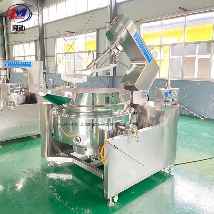 100L-1000L Cooking Mixer for Peanut Rice Candy Sugar Soup Porridge Paste Sauce Jacketed Kettle