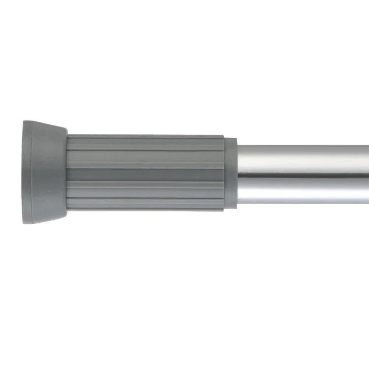 Глянцевая анодированная круглая занавеска для душа из нержавеющей стали диаметром 22 мм, 25 мм, регулируемая занавеска для ванной комнаты