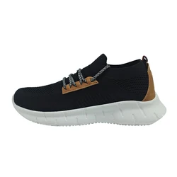 New Fashion Trend Breathable Mesh Fly-knit Recycled Shoes Walking Casual Shoes For Men
