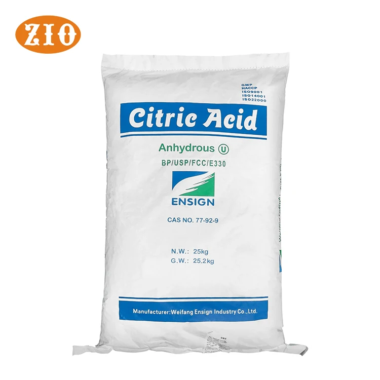 Ensign 30-100 mesh price citric acid anhydrous powder