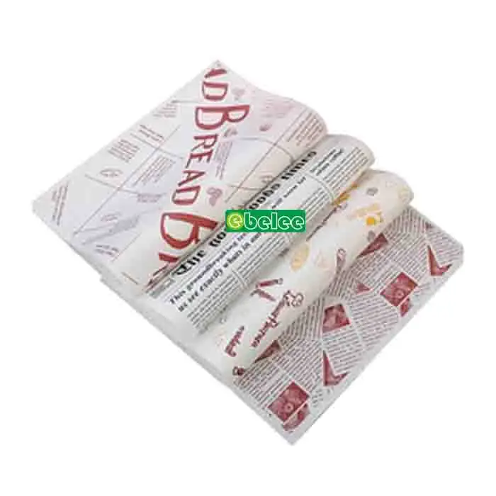 
Food Greaseproof Paper For Burger Wrapping 