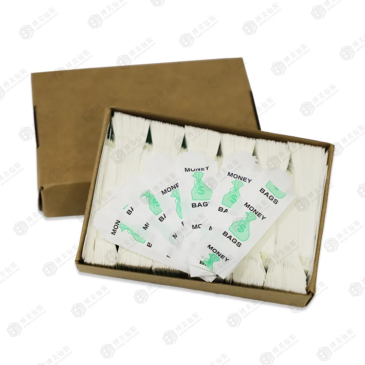 Fast Ship 24 mm Vellum Glassine Stamp Wax Bag Custom design Mini Medium Waxed Baggies