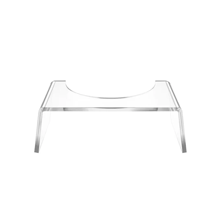 Factory Acrylic Toilet Stool Transparent Acrylic Bathroom Home Vanity Stool-high Quality Kids Vanity Table and Stool