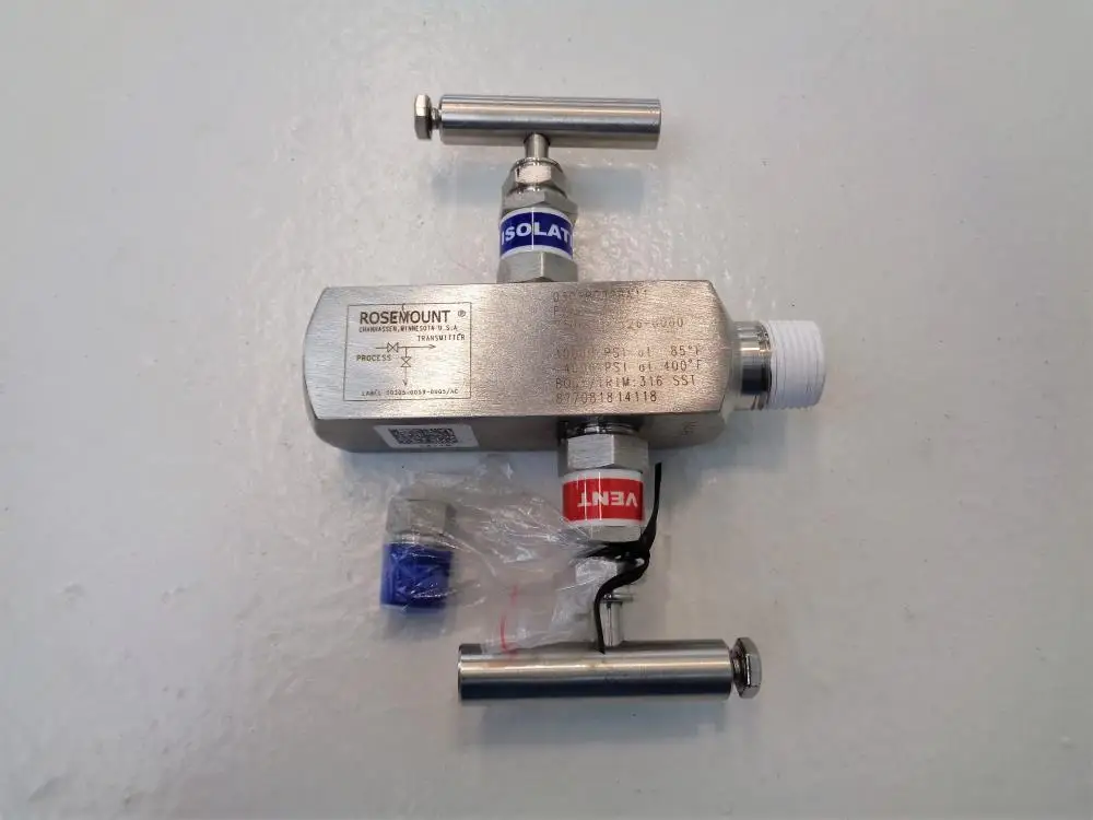 Stock Rosemounte 2 way valve manifold 0306 Inline Manifold 306 In-Line Pressure Manifold 0306RT22BA21 0306RT22BA11