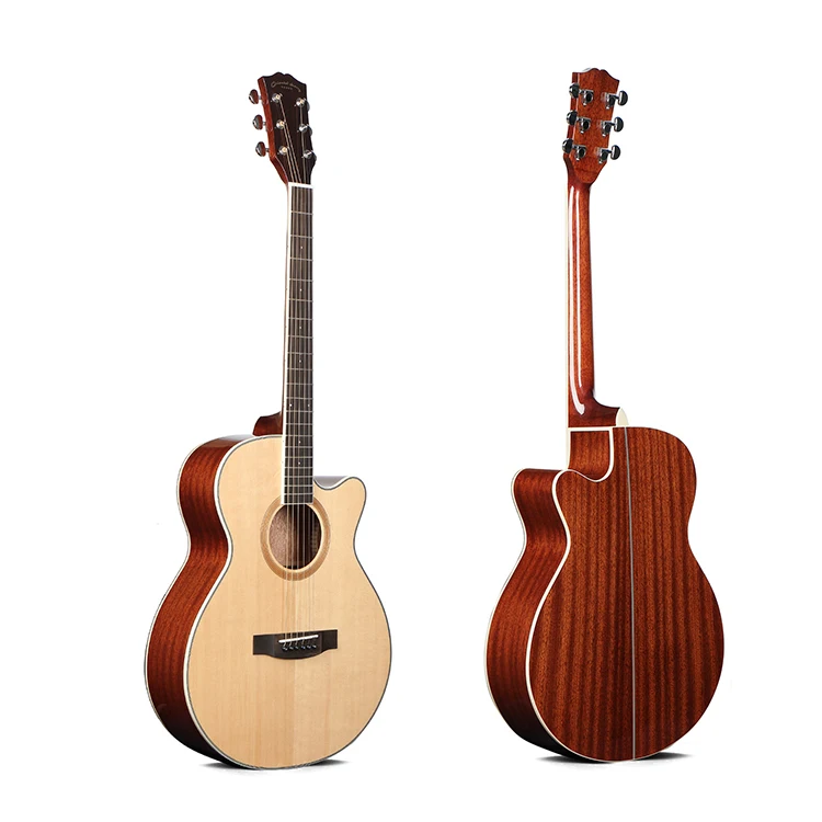38 inch 6 string Guitar Solid Wood Acoustic Guitar High quality Classical Natural Color Classic Acoustic Guitar