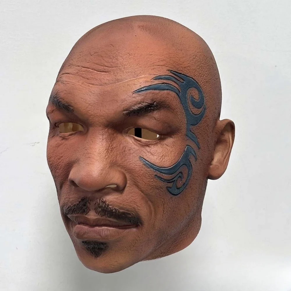 1PC Mike Tyson Masks for Men Boxing Champion Man Adult Masquerade Role Play Carnaval Party Celebrity Costume Cosplay Latex Mask