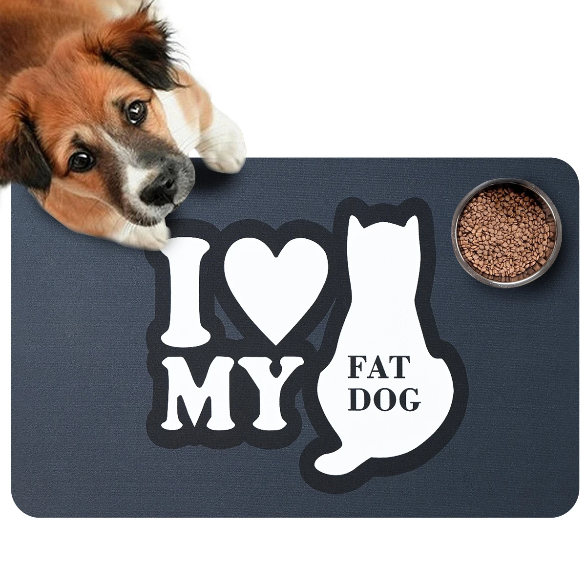 High Quality Eva More Durable Waterproof Pet Feeding Mats Pet Feeding Mat Cartoon Print Customizable
