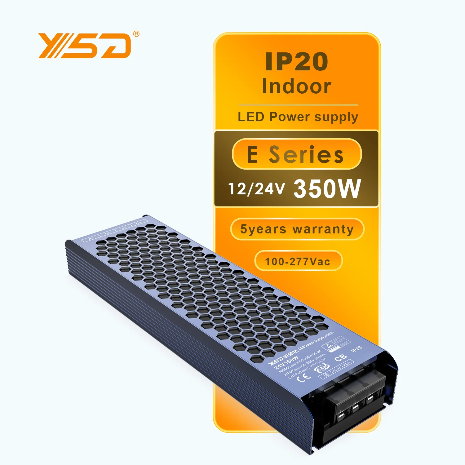 High PF Led Strip Light Driver 350W Led Driver Ce Rohs Cv Power Supply Led Driver Dc 12v 24v 48v IP20 8 years warranty