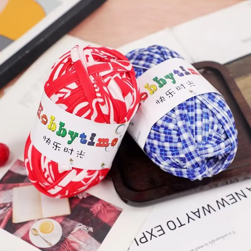 HENGYI 100g T-Shirt Yarn 100% Polyester Blended Fancy Yarn for Weaving and Knitting Handbag Crochet China Manufacturer