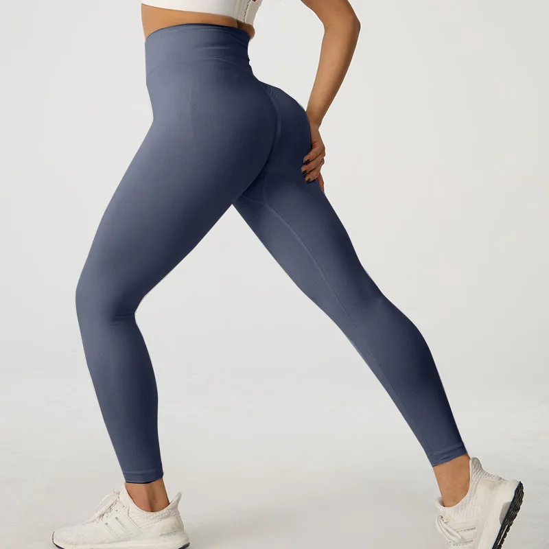 Wholesale high waist tights exercise tights quick-dry sports cycling pants butt lifting tummy control yoga leggings for women