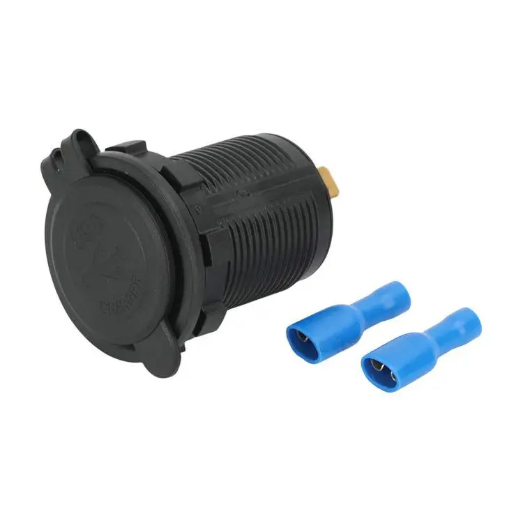 12V/24V Car Boat Marine Motorcycle Dual USB Charger Socket Power Outlet 1A &2.1A (3.1A) for RV Truck Camper Vehicles