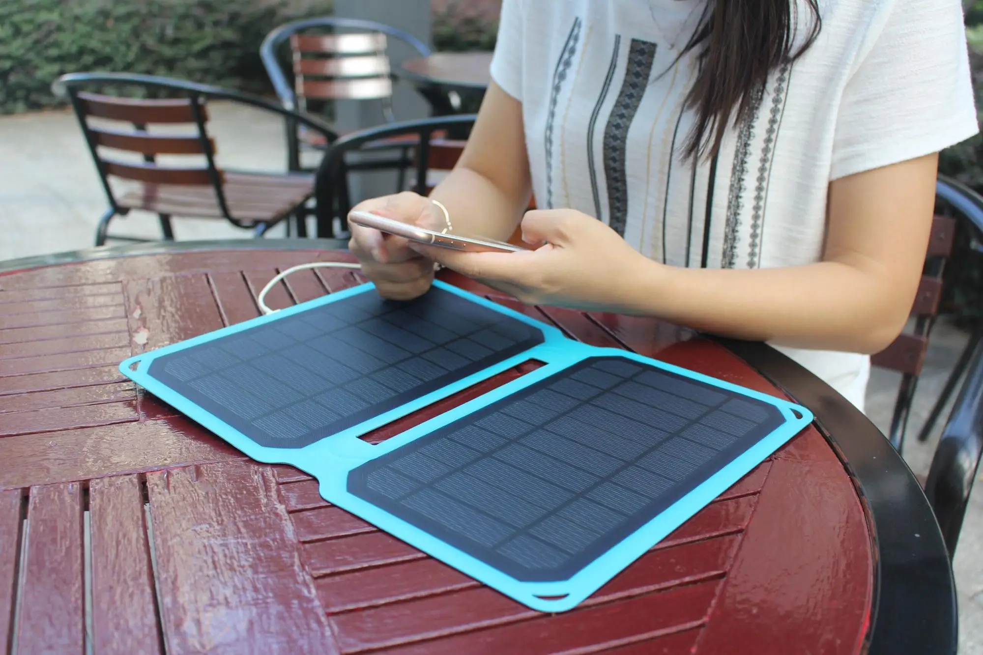 Usb регулятор Flexsolar 10 Вт 5 в высокое качество портативное складное наружное аварийное солнечное зарядное устройство карманное солнечное зарядное устройство