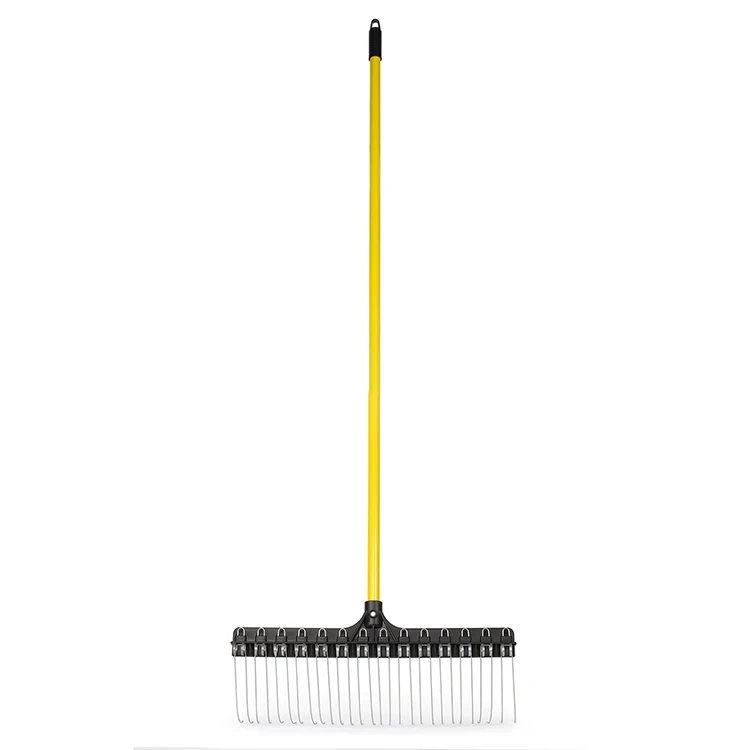 Adjustable Folding Leaves Rake for Quick Clean up of Lawn and Yard