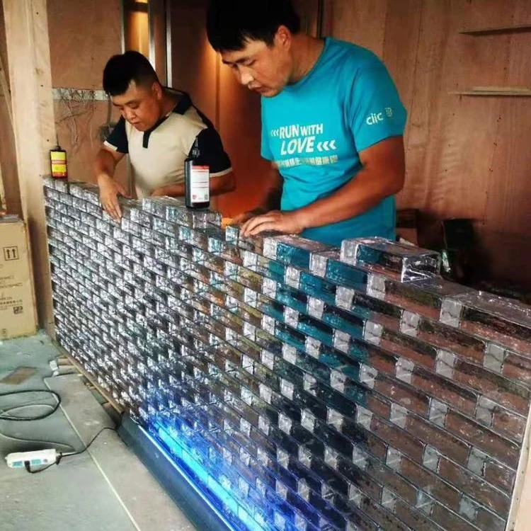 Лидер продаж HWK 2020 стеклянный кирпич для украшения