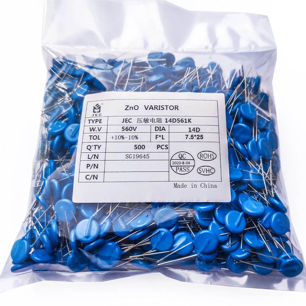 High Current Excellent Sensitivity Epoxy Resin 150V Zinc Oxide Varistor 10D151K