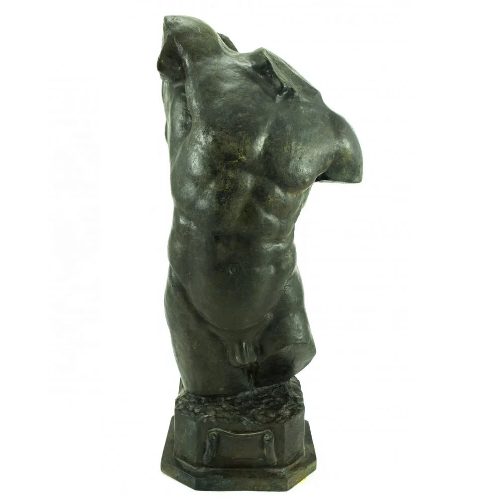 Life size decoration nude bronze female torso sculpture for sale