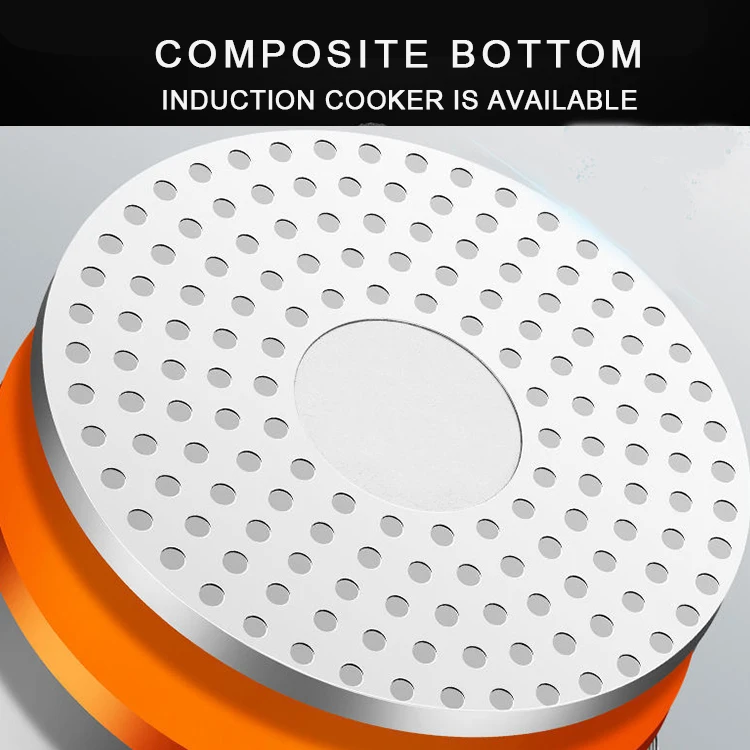 Customize Aluminium alloy pressure cookers with steamer induction base 3 / 4 /5 /7 / 9/11 liter