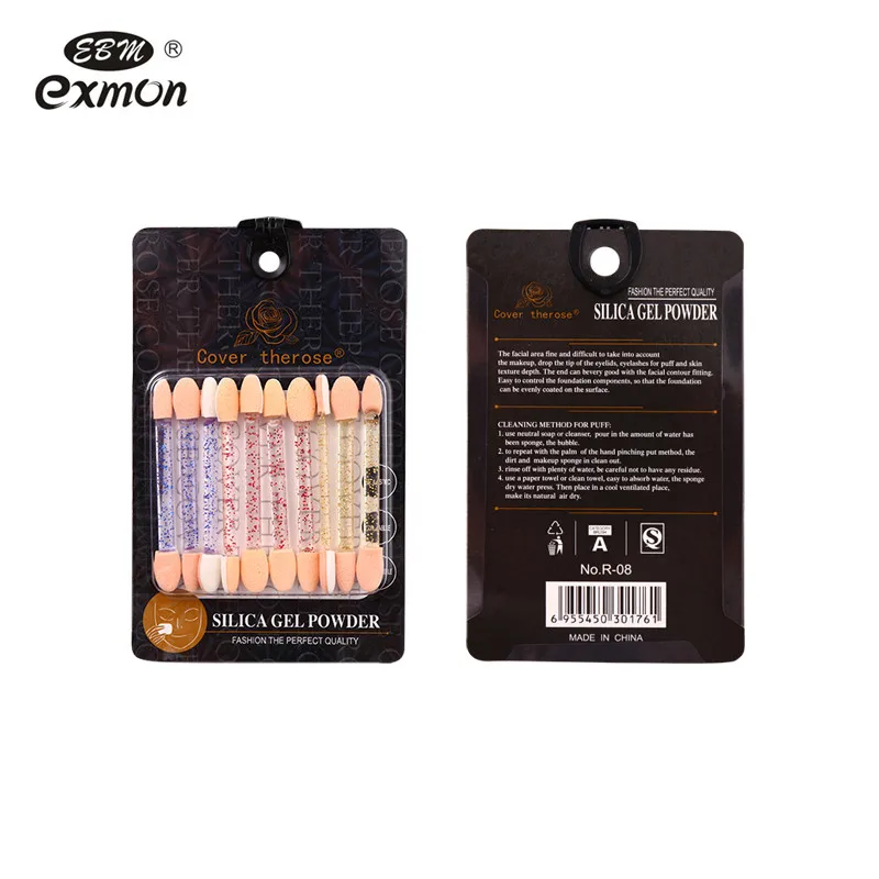 
Plastic latex sponge double-headed eye shadow applicator disposable eye shadow applicator 