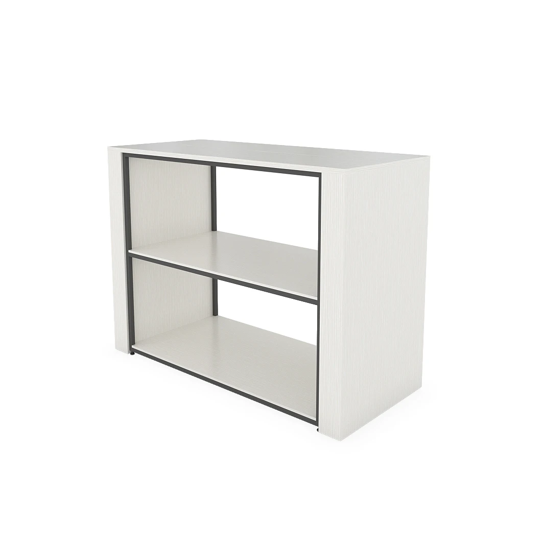 Verified 5 stars grade factory brand store white wood laminate multi layers mobile phone table display for shops