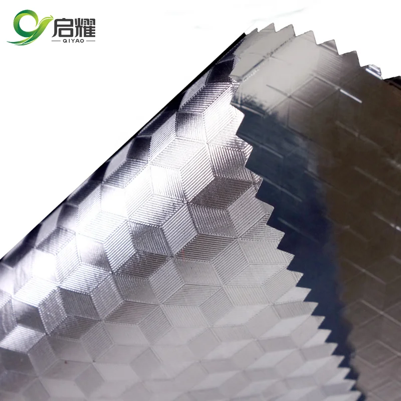 polyvinyl chloride aluminum film PVC MPET Metalized alu foil material for cooler shipper making