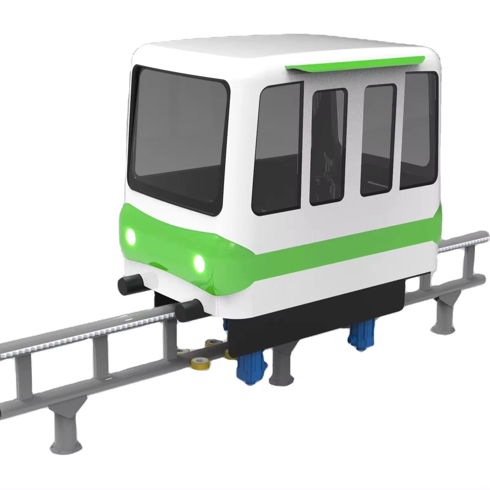 Huhu ride Electric train tourist amusement park monorail train sightseeing train with monotrack