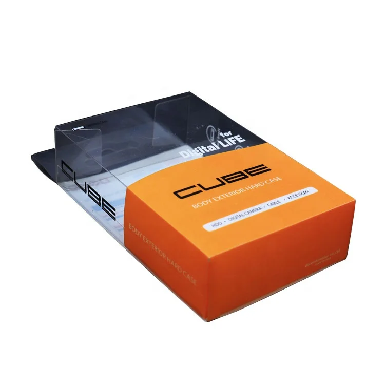 Custom Acetate Portable Harddisk 1 2 4 5tb Ssd External Hard Drive Casing 3.0 Clear Pp Pvc Pet Transparent Plastic Packaging Box