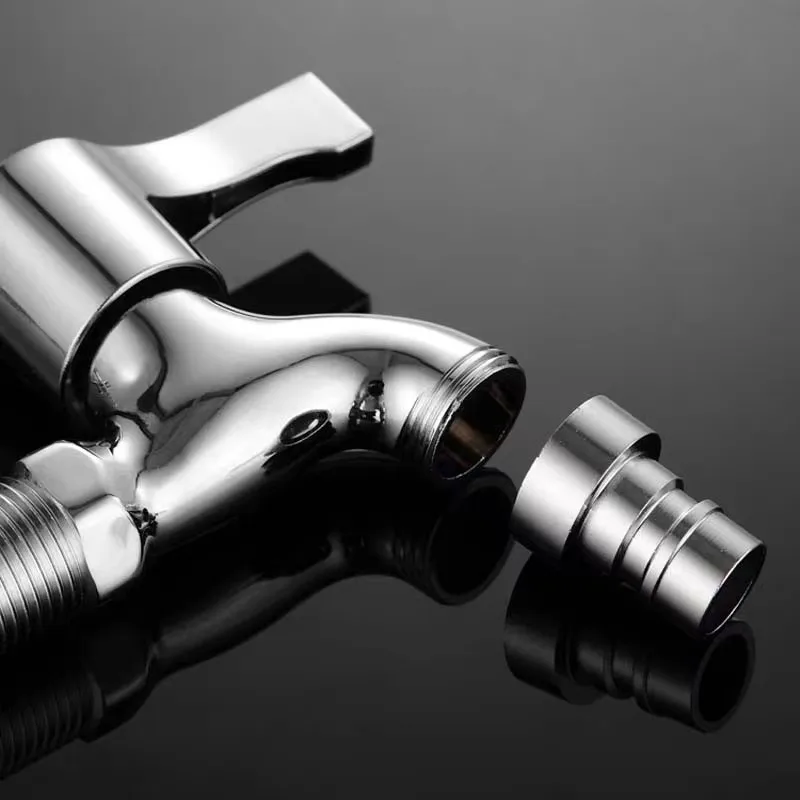 Zinc Washing Machine Cold Water Tap Chrome Plated Laundry Bib Cocks Tap Customized Cheap Quick Open Tap