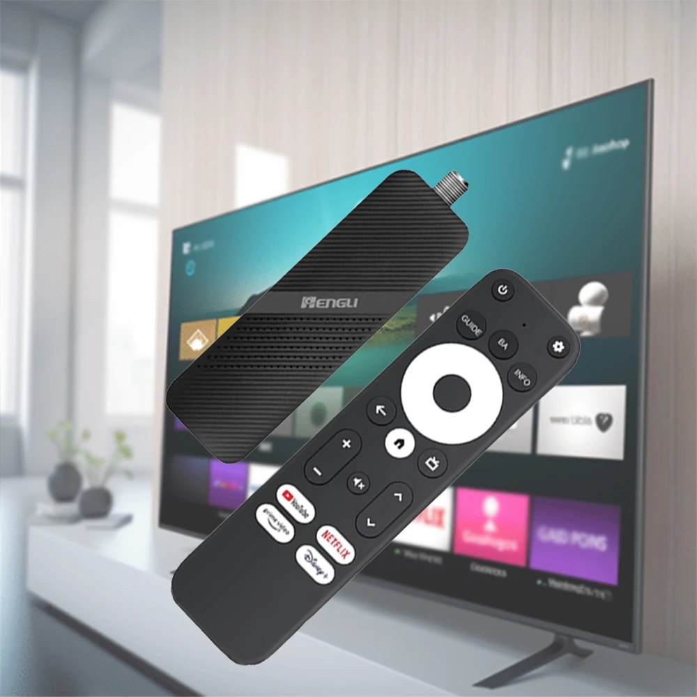 US ATSC 3.0 stick tv 4k best android voice remote atsc 3.0 Smart Android Tv Stick 4k with Custom APP