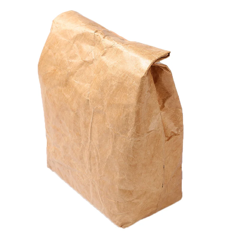 Brown Durable Washable Paper bag Insulated Lunch cooler Tyvek Bag with High Quality