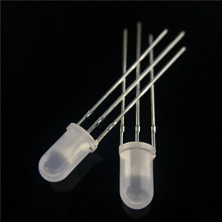Best price 3pins white diffused common cathode Dual Bi-color 5mm Red Green LED for indicator