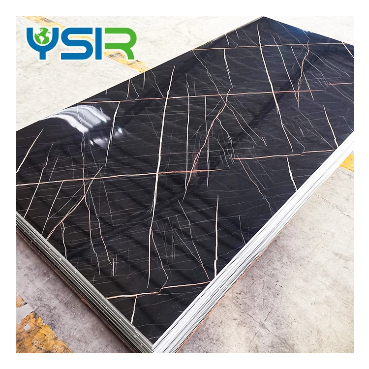 New design Waterproof UV marble pvc wall panel interior decoration marble wall panel