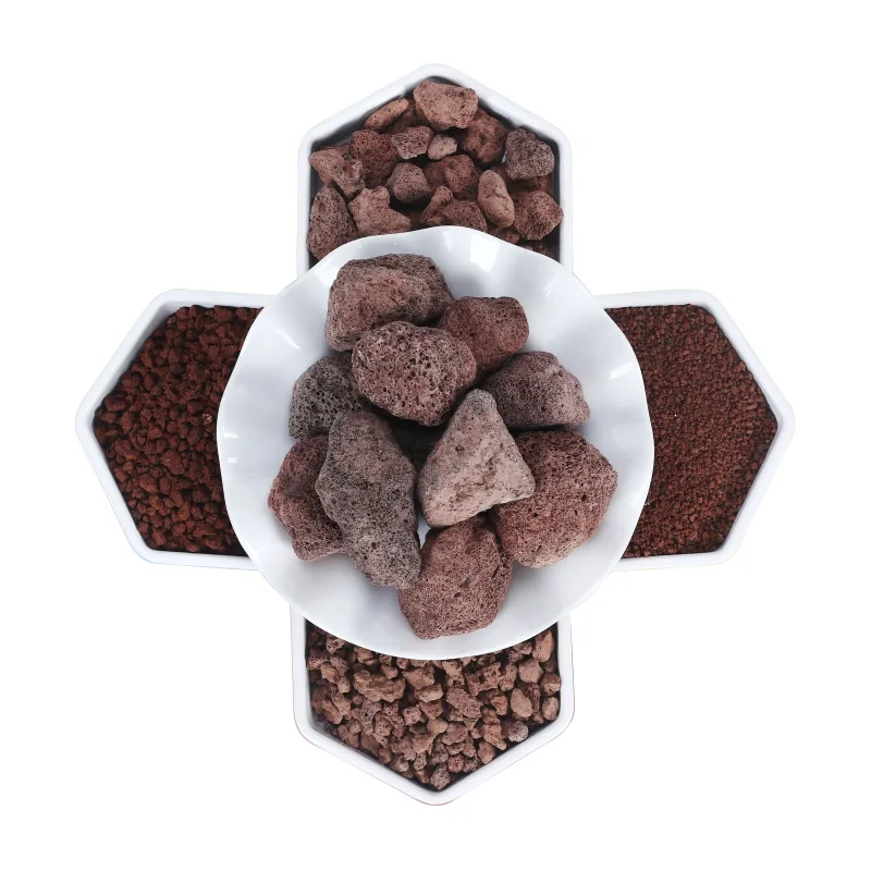 Sell at a low price aquarium red lava stone for water treatment volcanic rock pumice stone for sauna