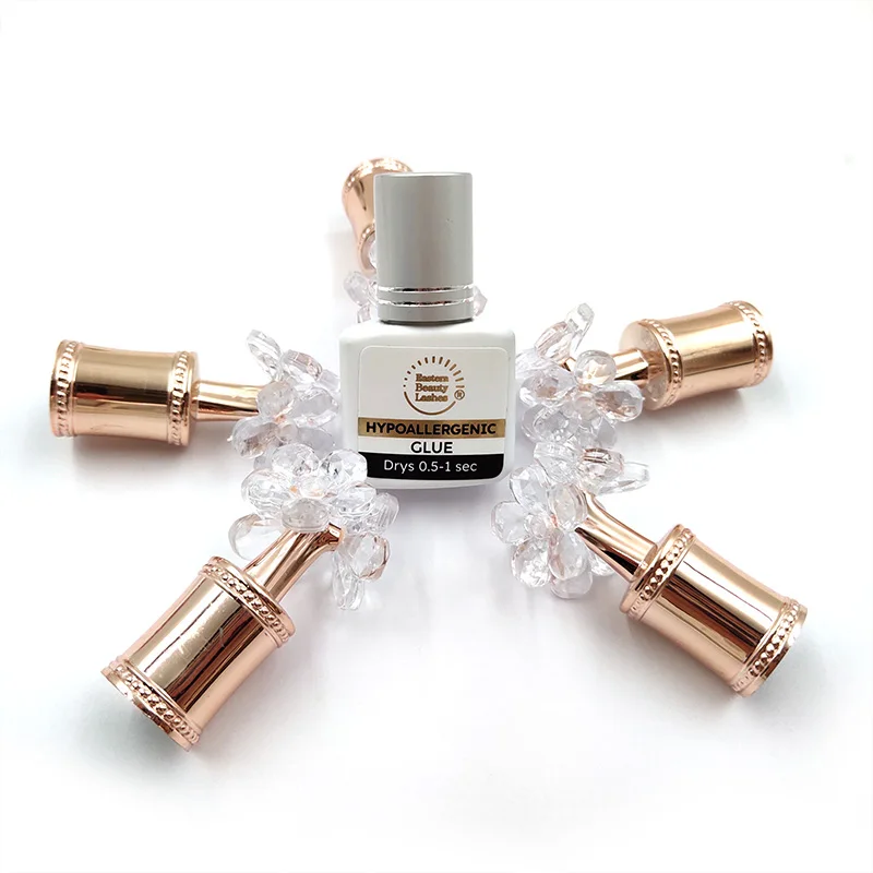 Hot Selling Customized With Logo Anti-allergy Fast Dry Time Black Clear 5ml 10ml Eyelash Extensions Glue