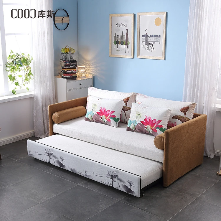 COOC Furniture China Corner Sofa Cum Bed with Storage Modern Queen Size Sofa Bed Furniture 6082