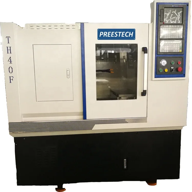 
CNC small high quality flad bed linear lathe machine center for auto aerospace medical brass valve parts 